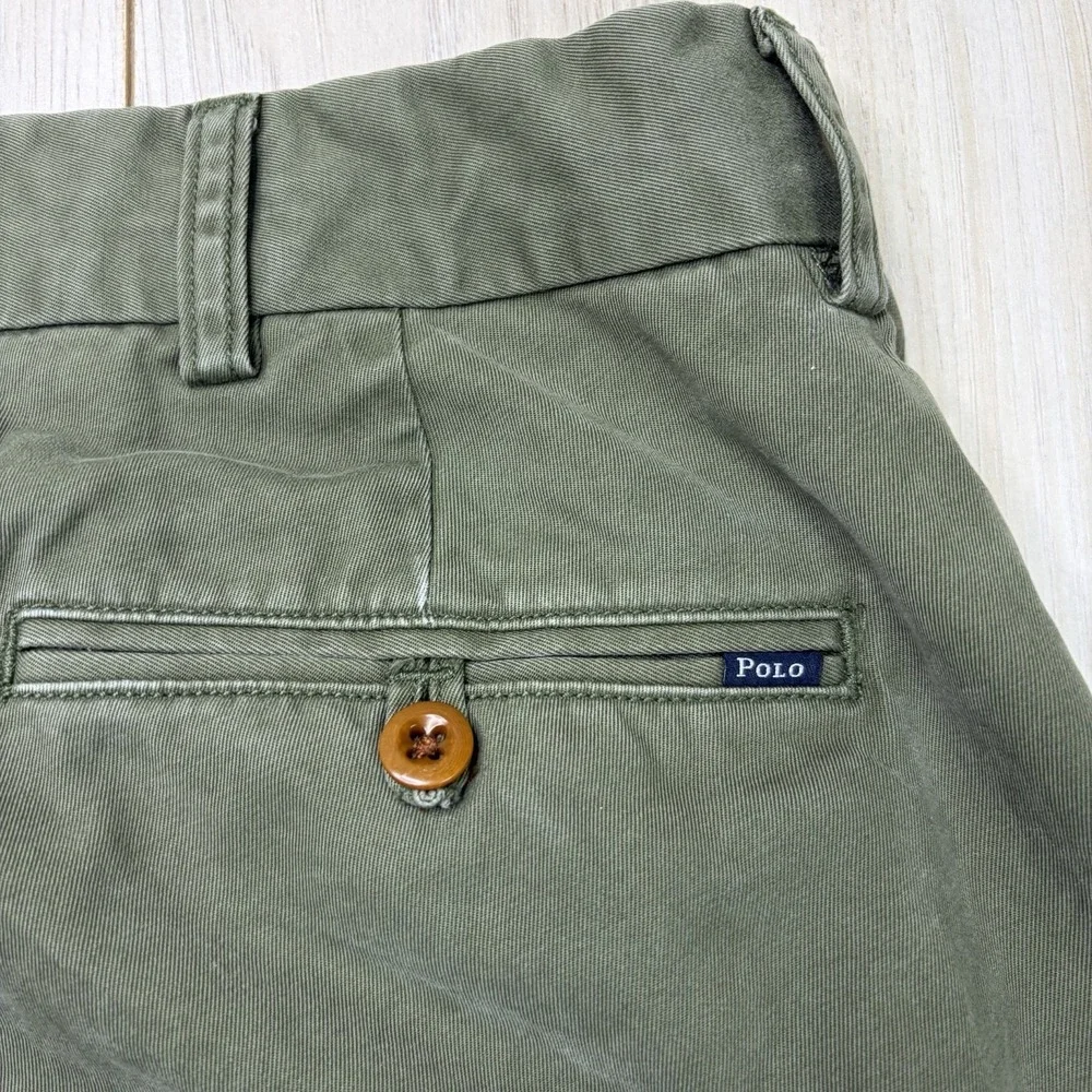 Polo By Ralph Lauren Suffield Pants Mens 36x32 Green Twill Chino